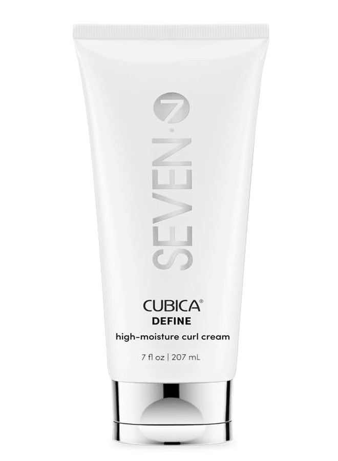 SEVEN Haircare CUBICA DEFINE High Moisture Curl Cream, Anti-Frizz Curl Defining Cream for Curly Hair, Moisturizing Hair Curling Cream for Enhancing Curls, Shea Butter + Argan Oil, Made in USA, 7oz - Image 1